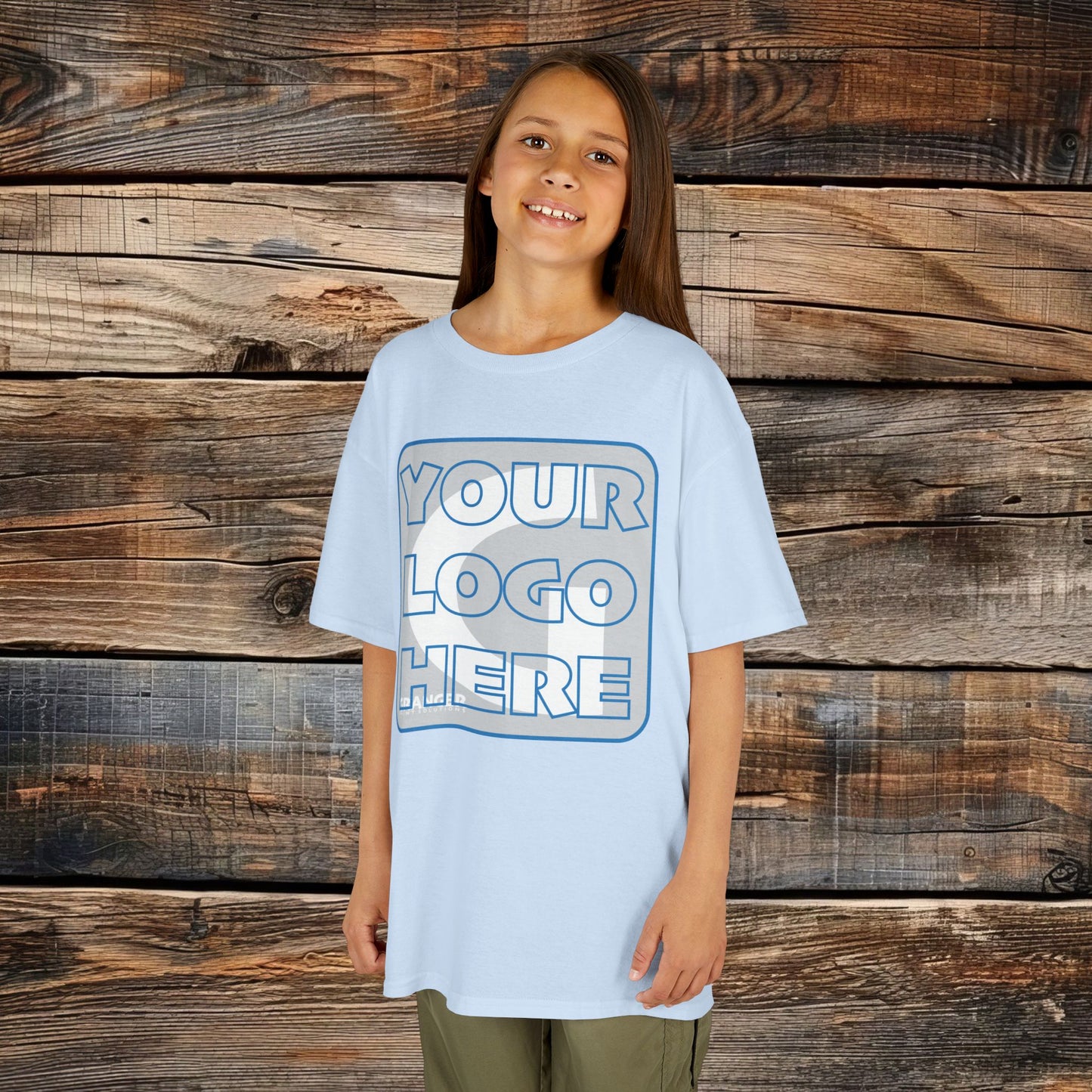 Custom Kid's Front Logo Tee — Gildan 100% Cotton (10 colors)