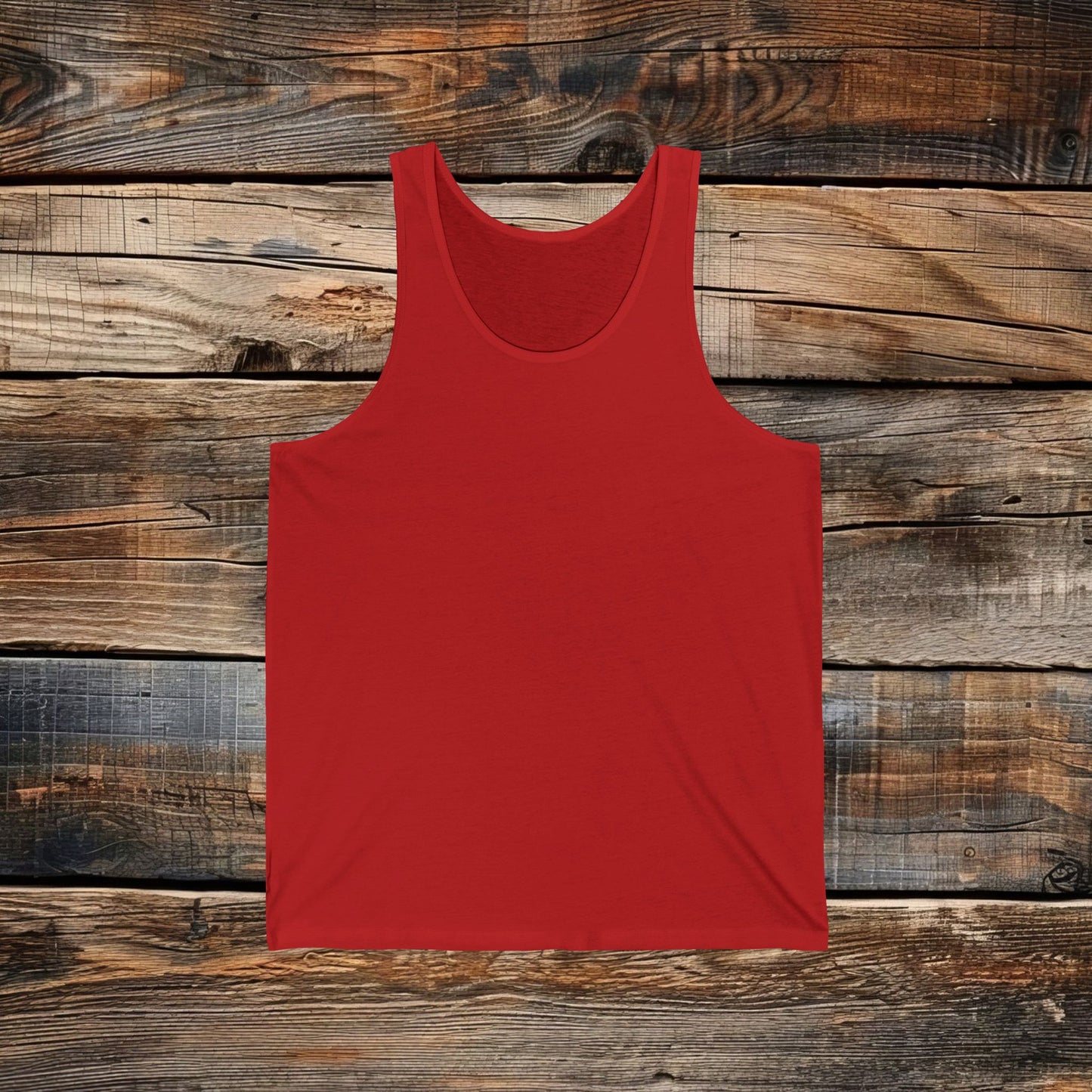 Custom Unisex Back Logo Tank Top — Bella & Canvas 100% Cotton (4 colors)