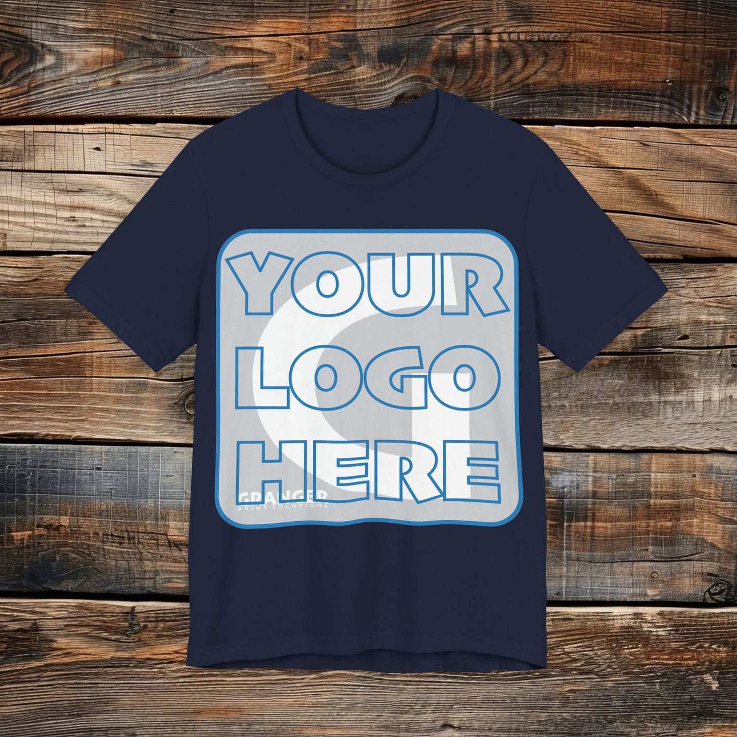 Custom Unisex Front Logo Tee — Bella & Canvas 100% Cotton (10 colors)