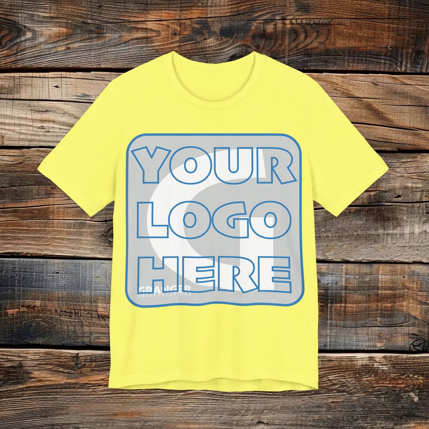 Custom Unisex Front Logo Tee — Bella & Canvas 100% Cotton (10 colors)
