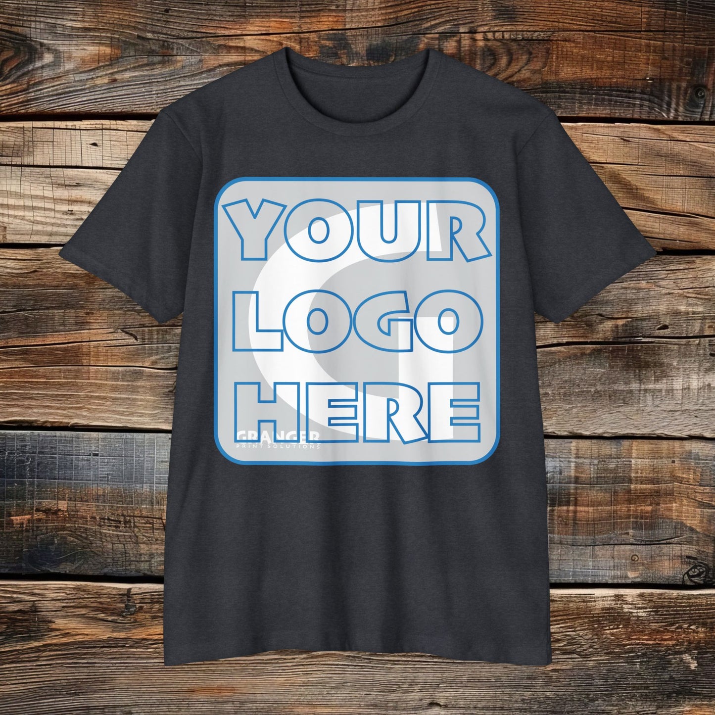 Custom Unisex Front Logo Tee — Next Level CVC Blend (4 colors)