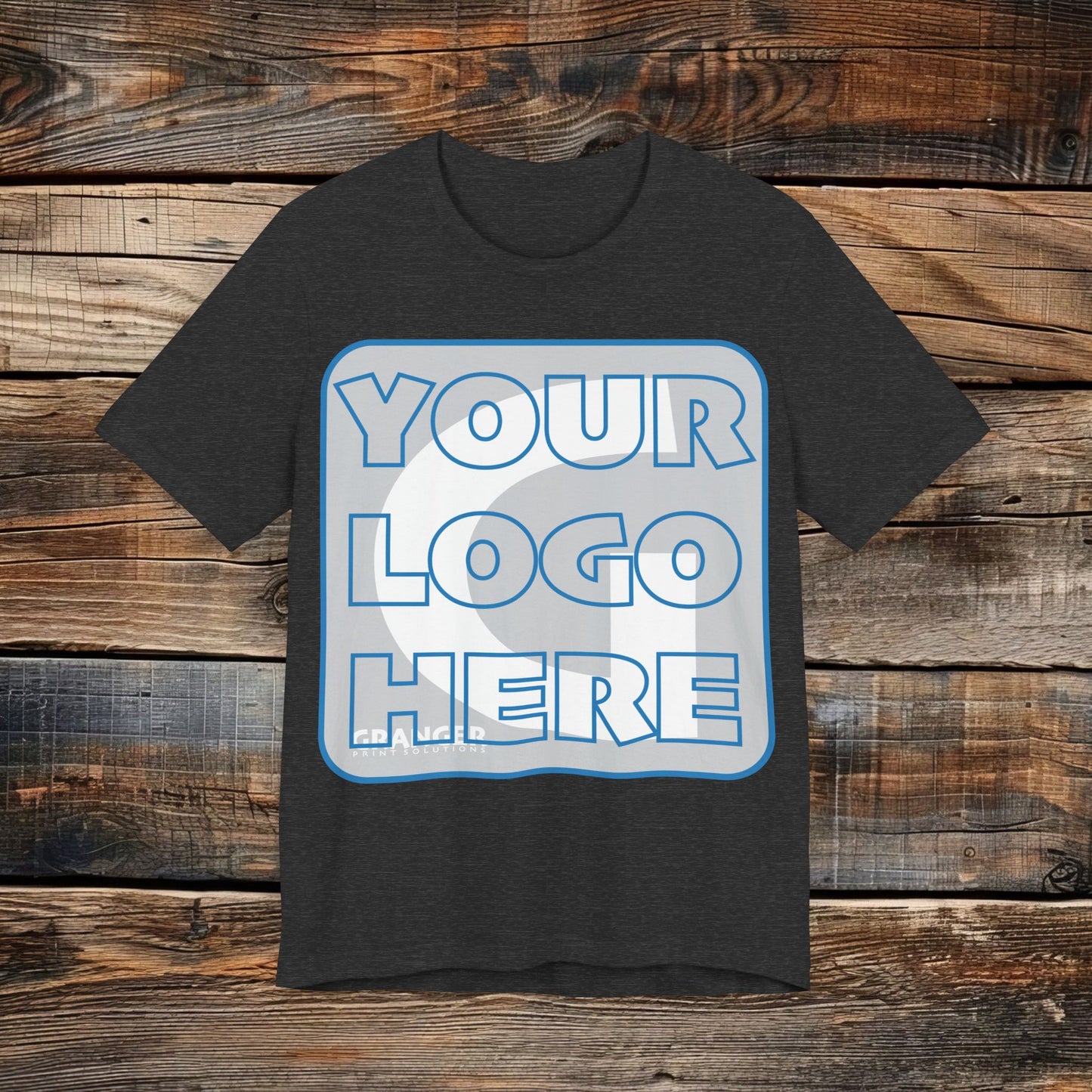 Custom Unisex Front Logo Tee — Bella & Canvas 100% Cotton (10 colors)