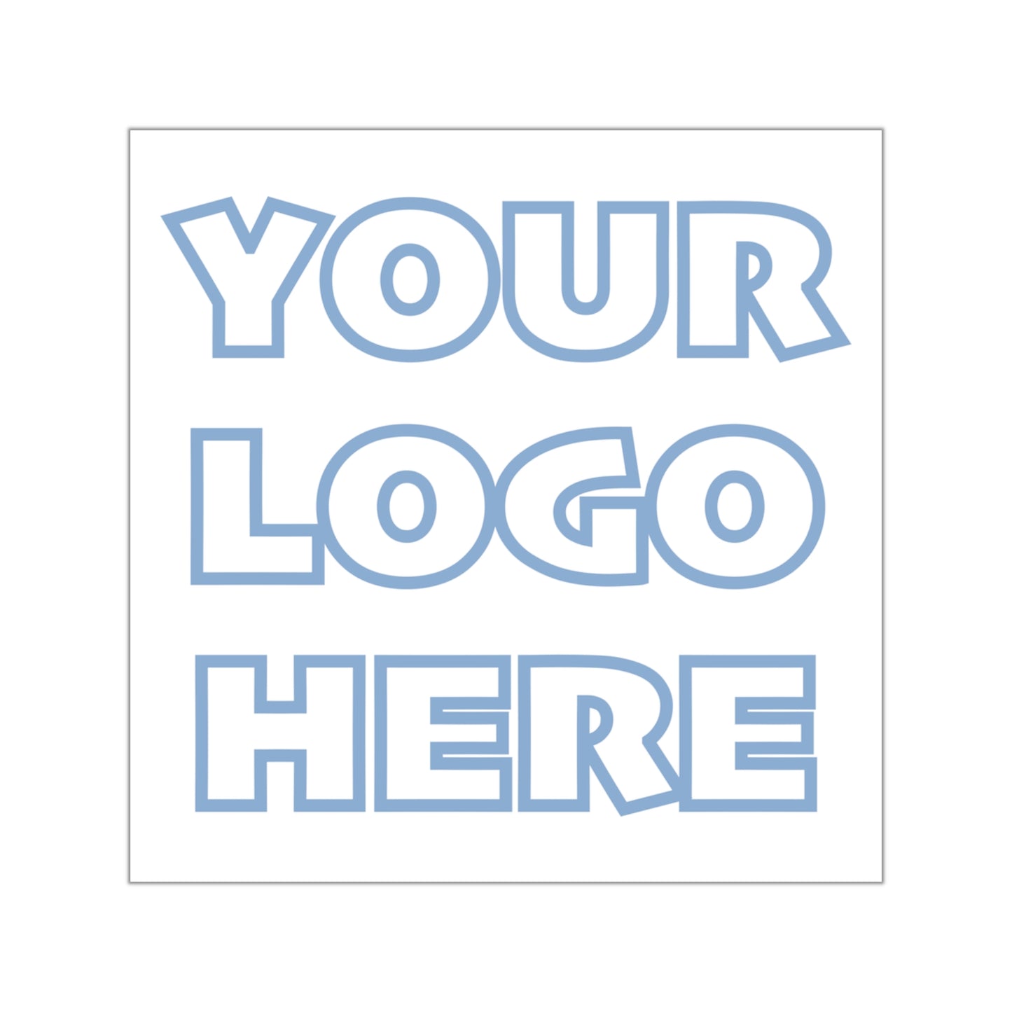 Square Vinyl Sticker — Custom with your logo