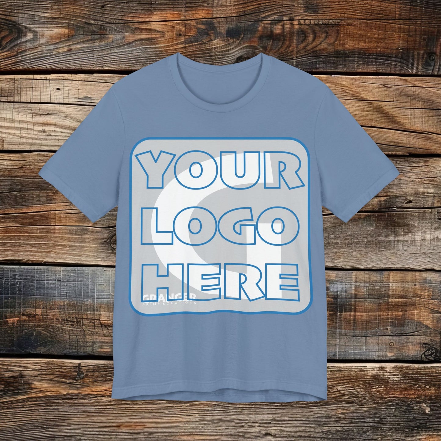Custom Unisex Front Logo Tee — Bella & Canvas 100% Cotton (10 colors)