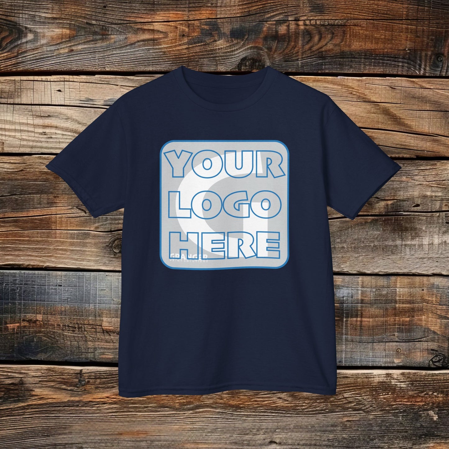 Custom Kid's Front Logo Tee — Gildan 100% Cotton (10 colors)