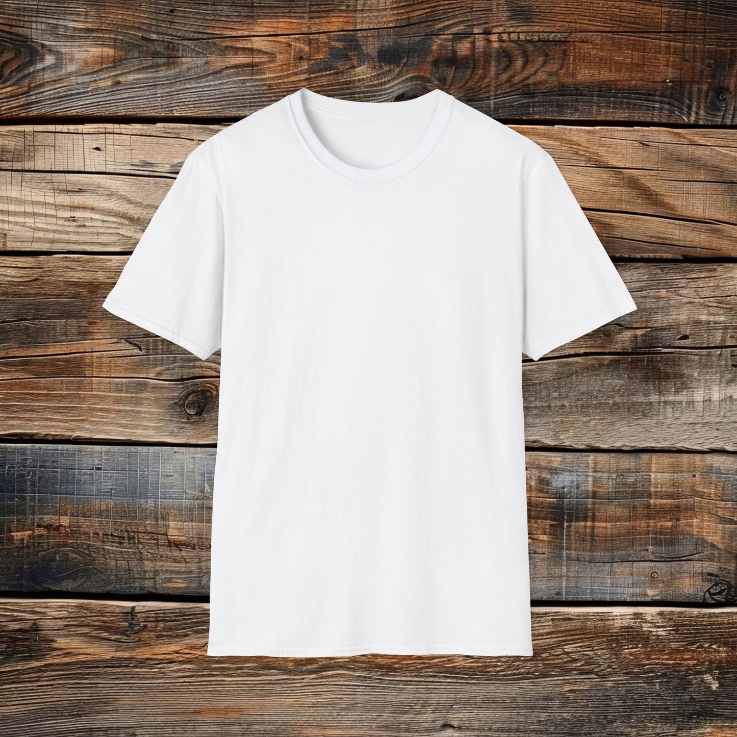 Custom Unisex Back Logo Tee — Gildan 100% Cotton (8 colors)