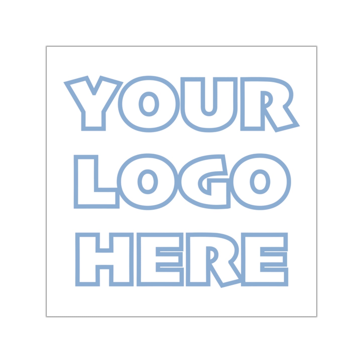 Square Vinyl Sticker — Custom with your logo