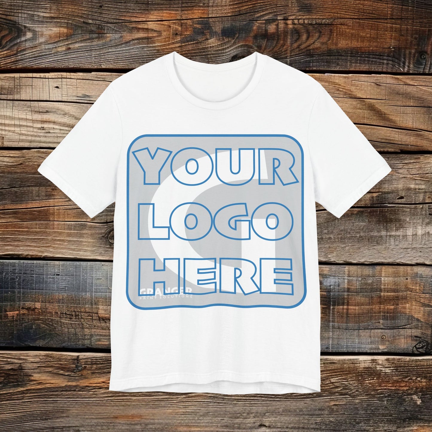Custom Unisex Front Logo Tee — Bella & Canvas 100% Cotton (10 colors)
