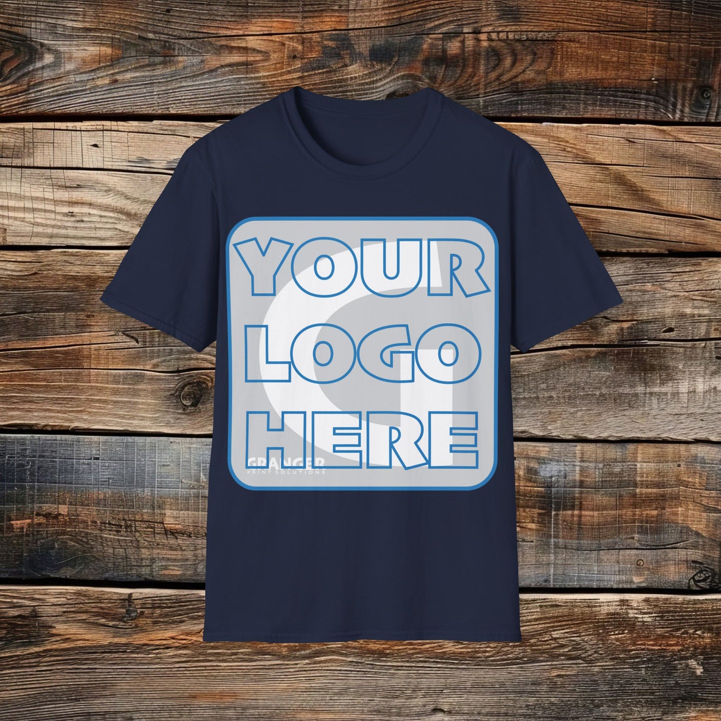 Custom Unisex Front Logo Tee — Gildan 100% Cotton (8 colors)