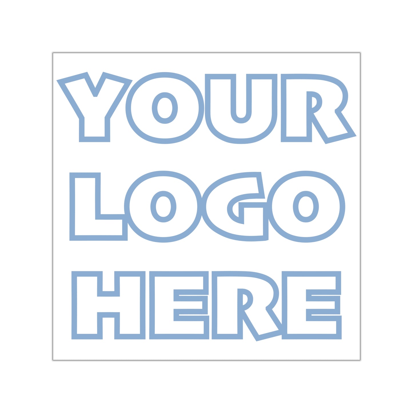 Square Vinyl Sticker — Custom with your logo