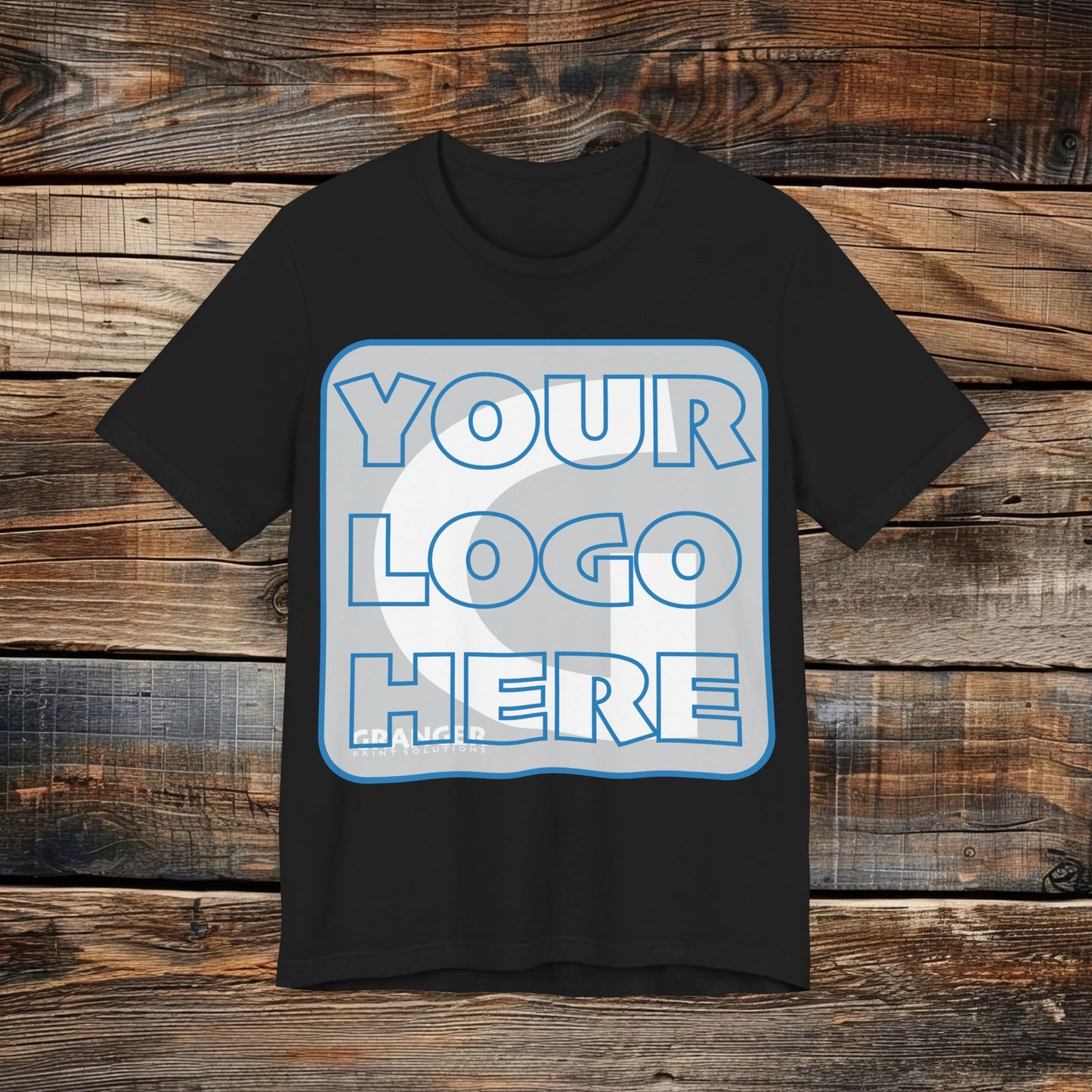 Custom Unisex Front Logo Tee — Bella & Canvas 100% Cotton (10 colors)