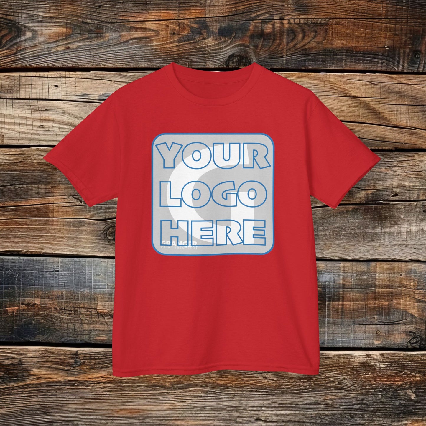 Custom Kid's Front Logo Tee — Gildan 100% Cotton (10 colors)