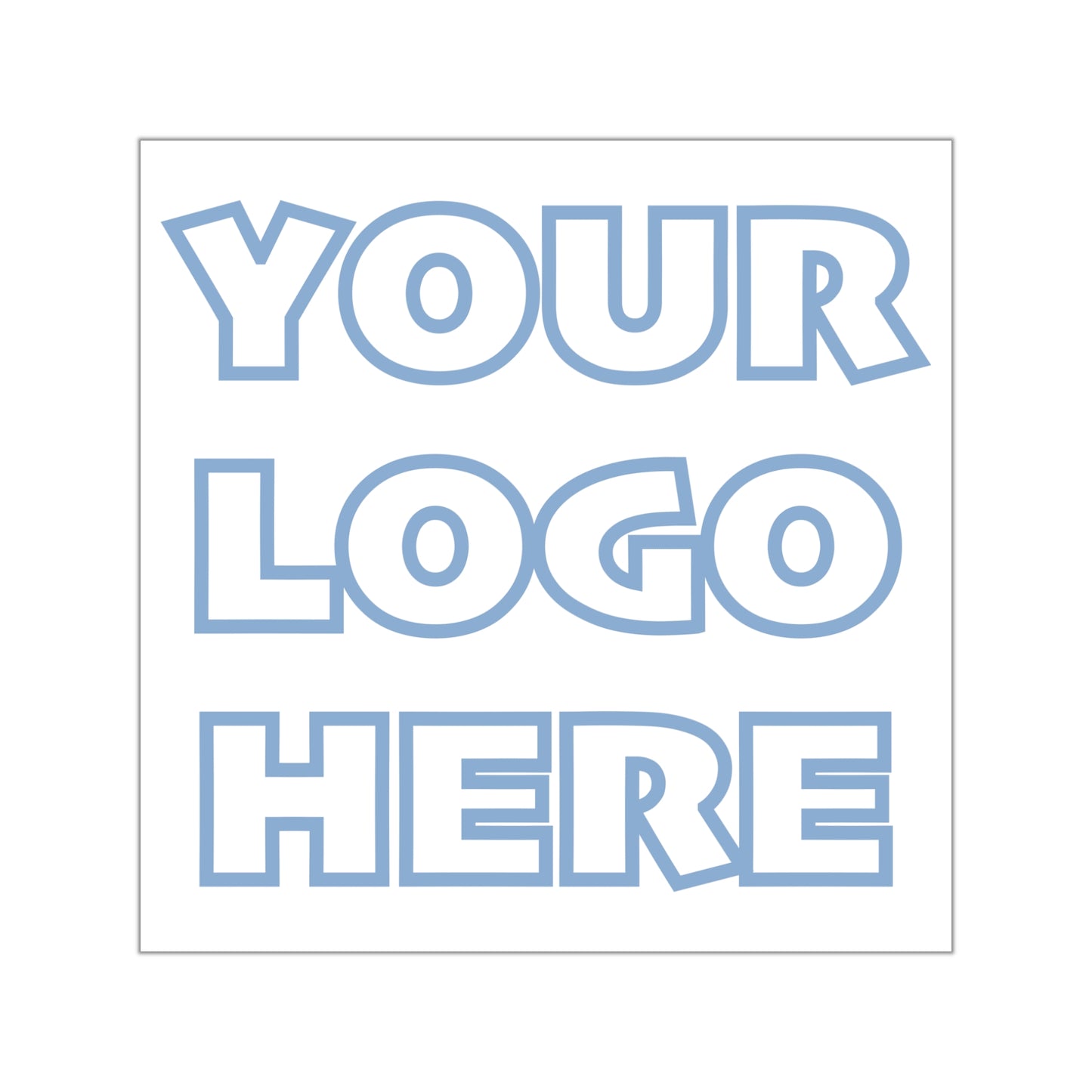 Square Vinyl Sticker — Custom with your logo
