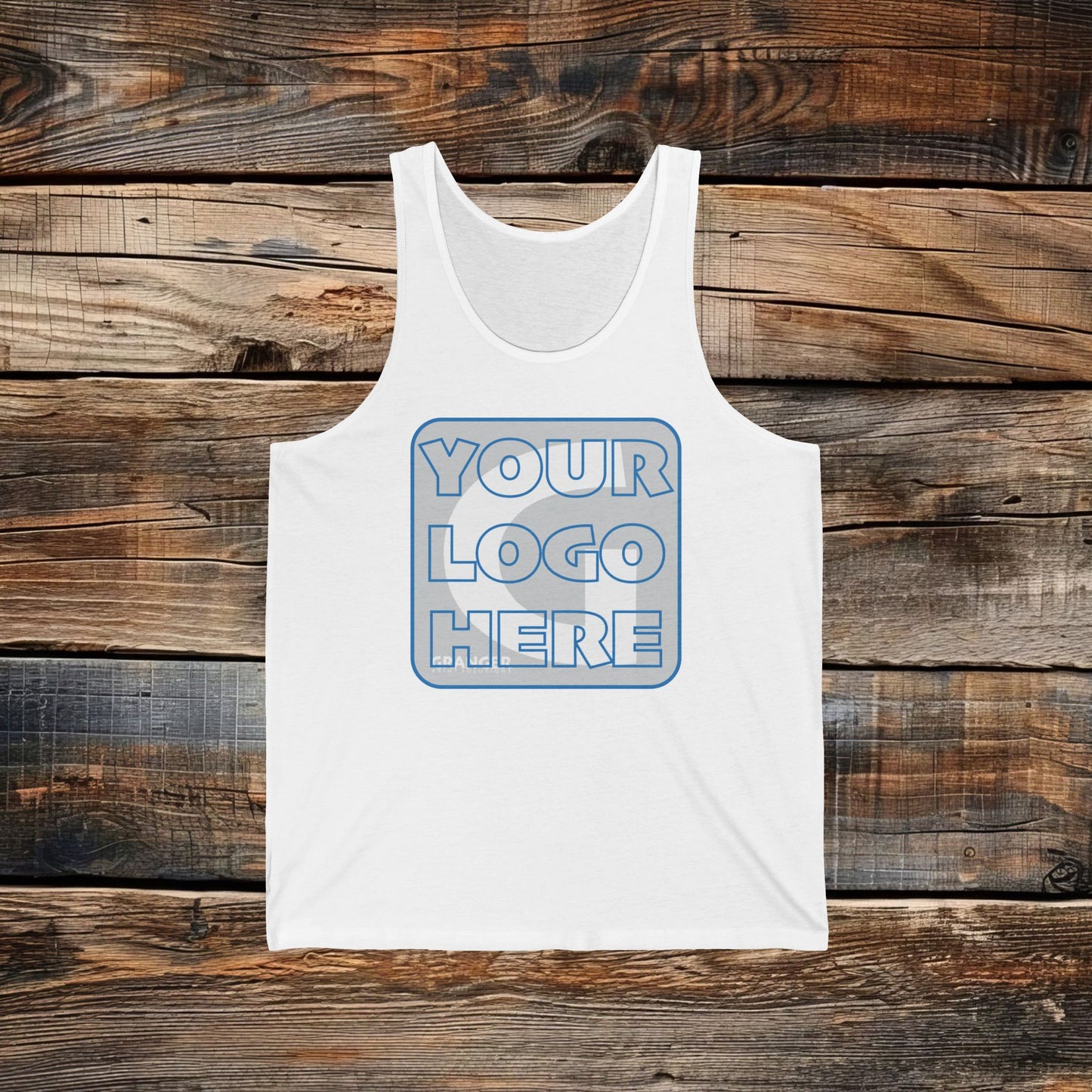 Custom Unisex Front Logo Tank Top — Bella & Canvas 100% Cotton (4 colors)