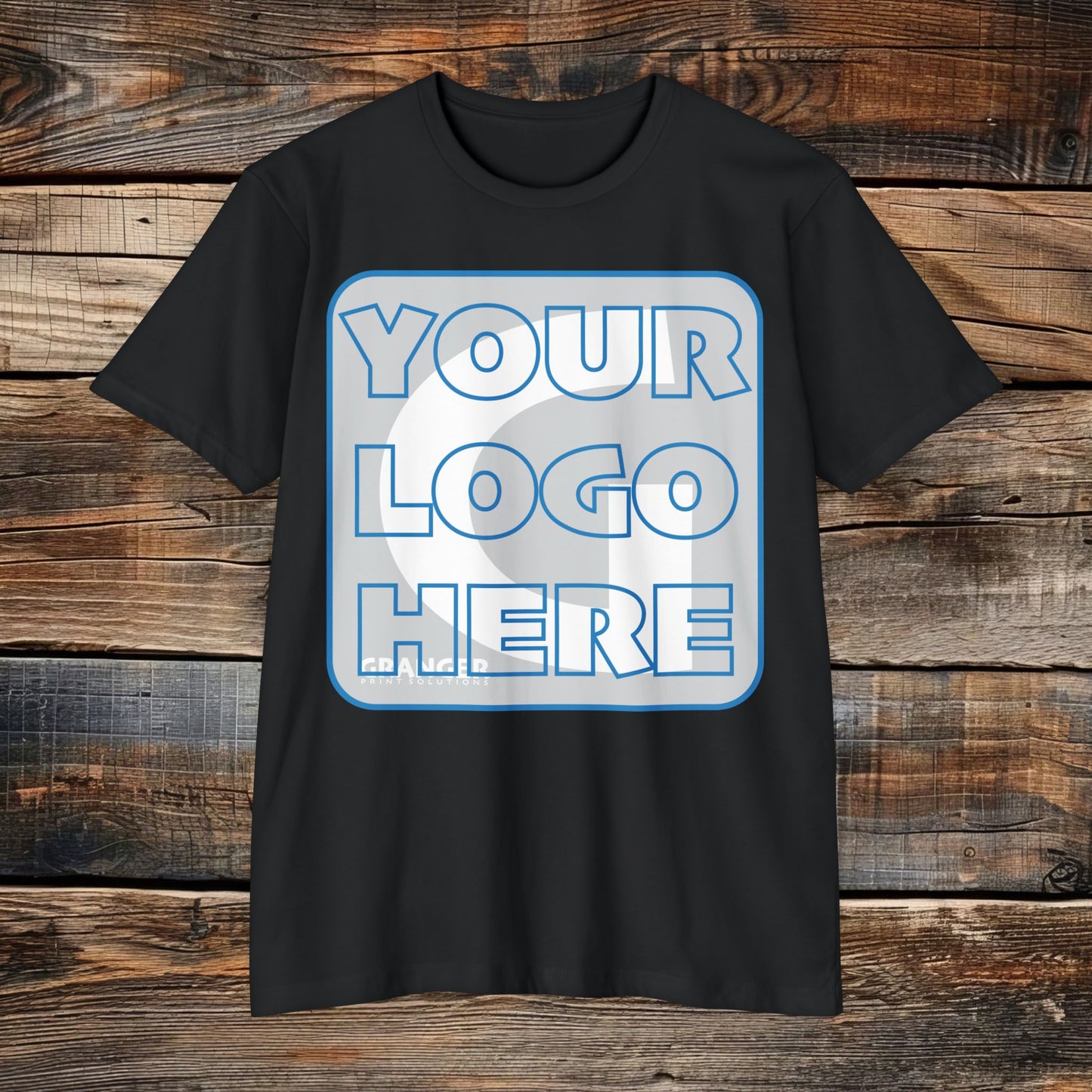 Custom Unisex Front Logo Tee — Next Level CVC Blend (4 colors)