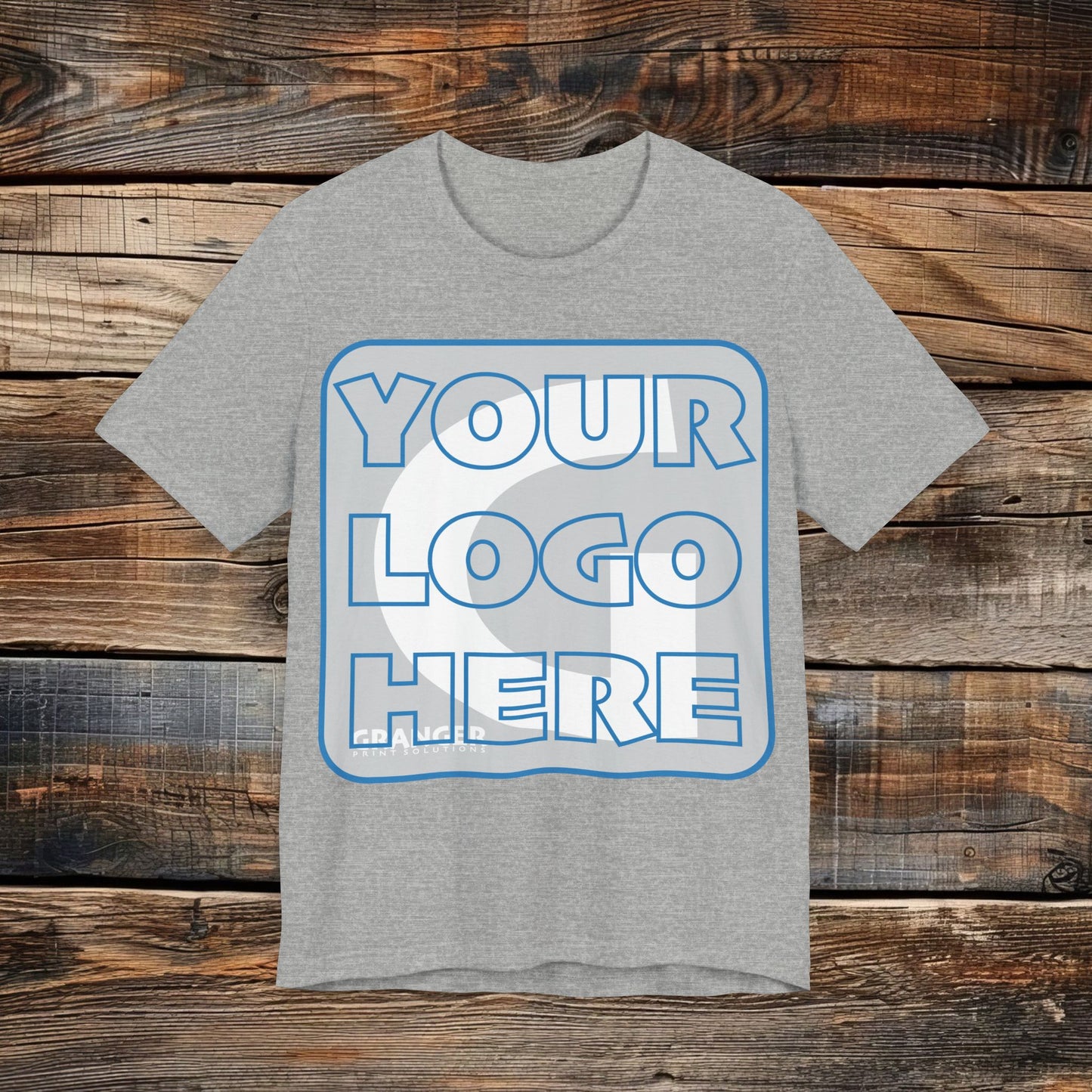 Custom Unisex Front Logo Tee — Bella & Canvas 100% Cotton (10 colors)