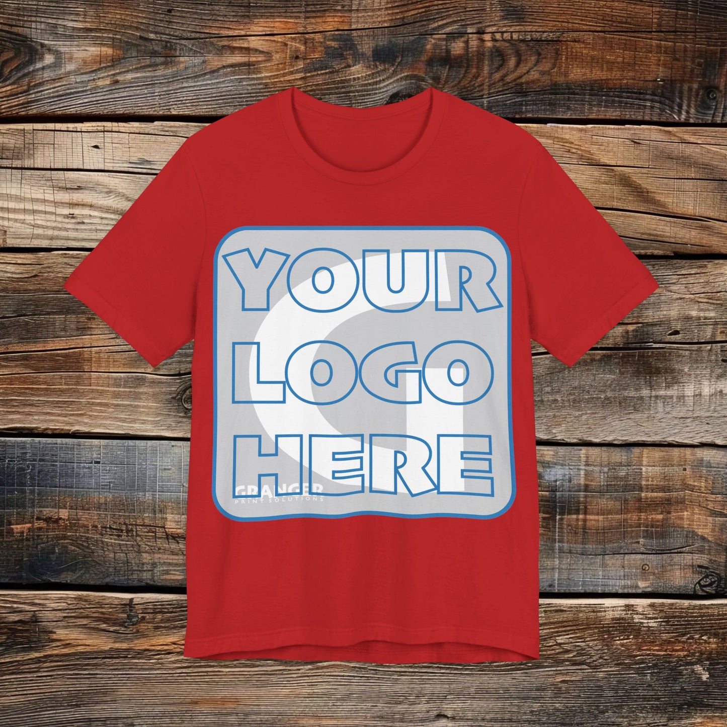 Custom Unisex Front Logo Tee — Bella & Canvas 100% Cotton (10 colors)