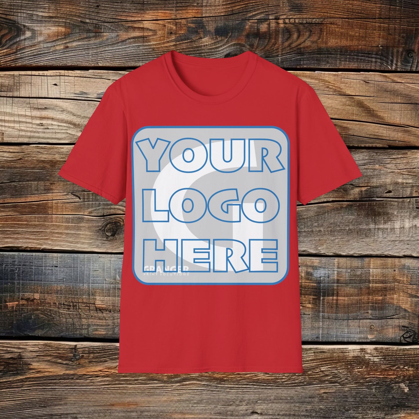 Custom Unisex Front Logo Tee — Gildan 100% Cotton (8 colors)
