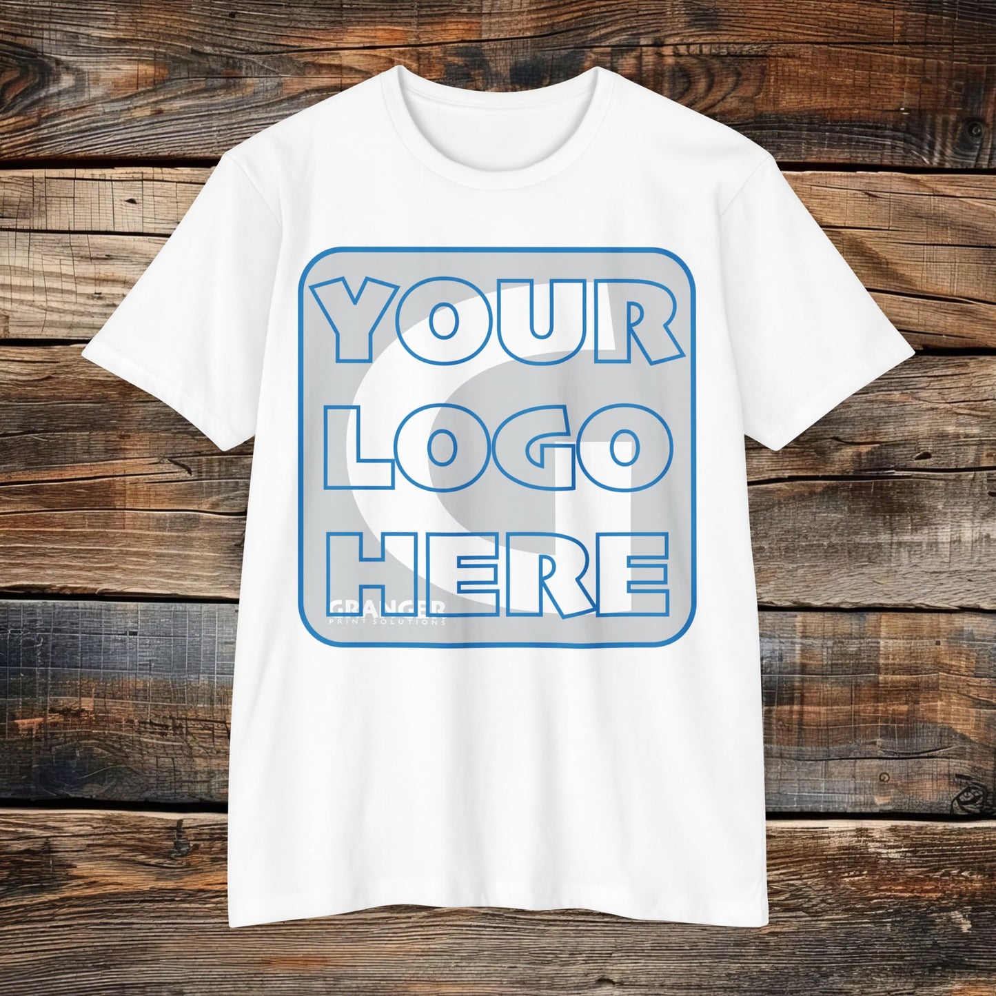Custom Unisex Front Logo Tee — Next Level CVC Blend (4 colors)
