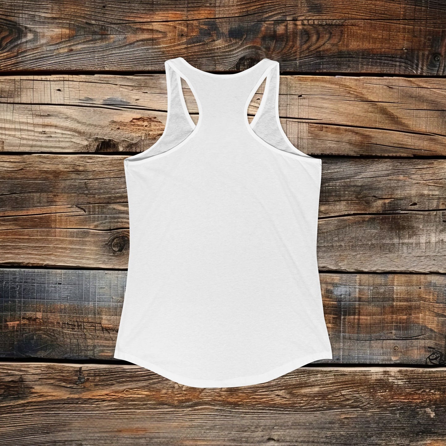 Custom Women's Front Logo Racerback Tank - Next Level Blend (4 colors)