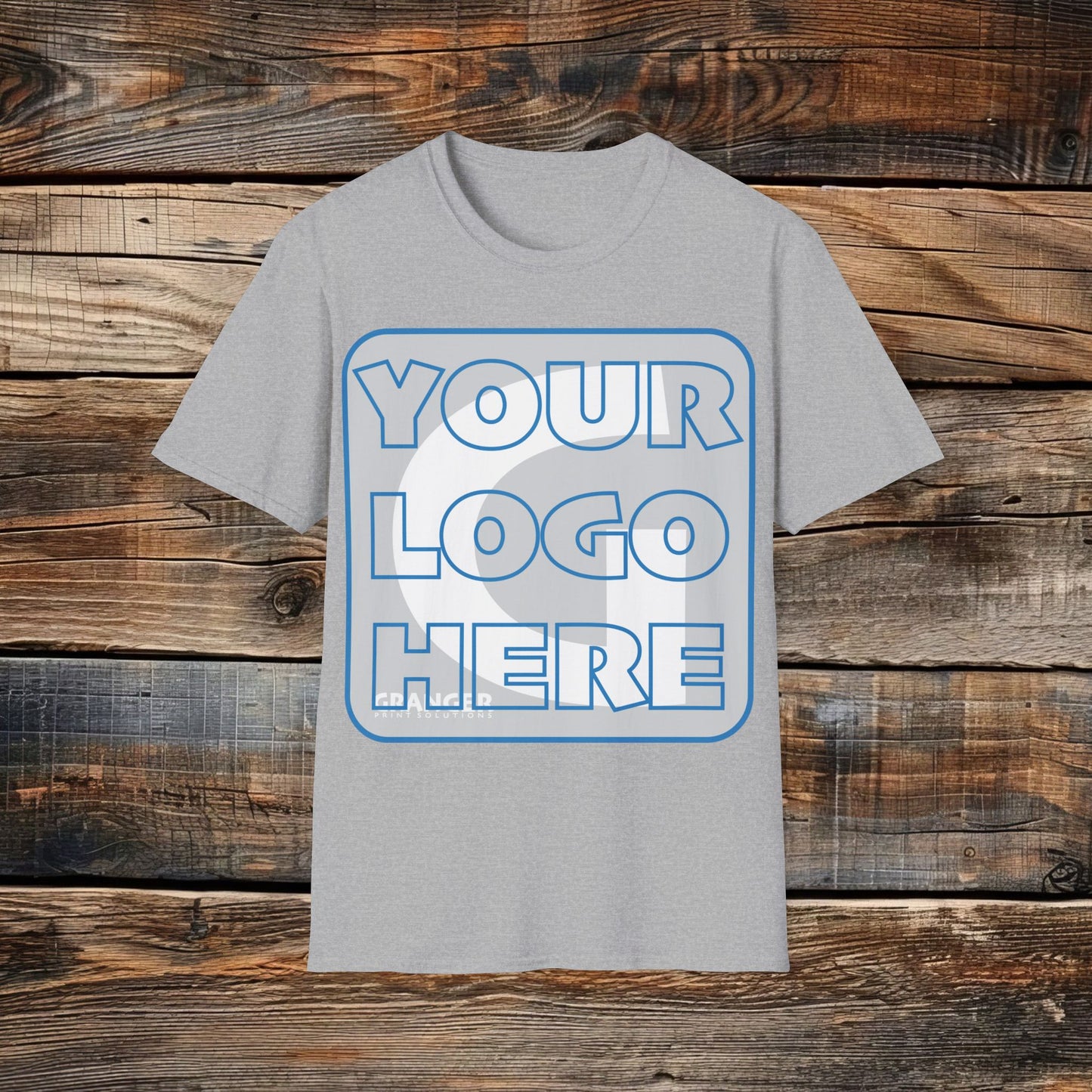 Custom Unisex Front Logo Tee — Gildan 100% Cotton (8 colors)