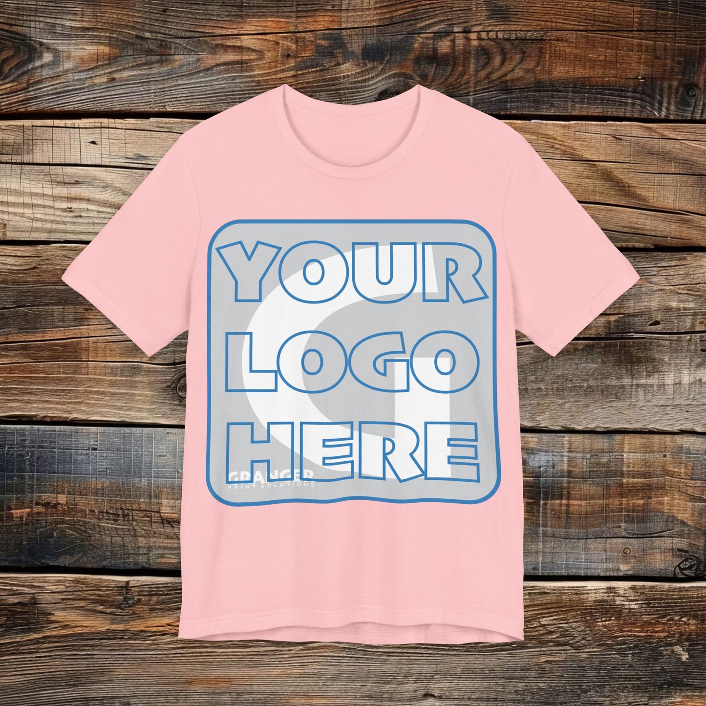 Custom Unisex Front Logo Tee — Bella & Canvas 100% Cotton (10 colors)