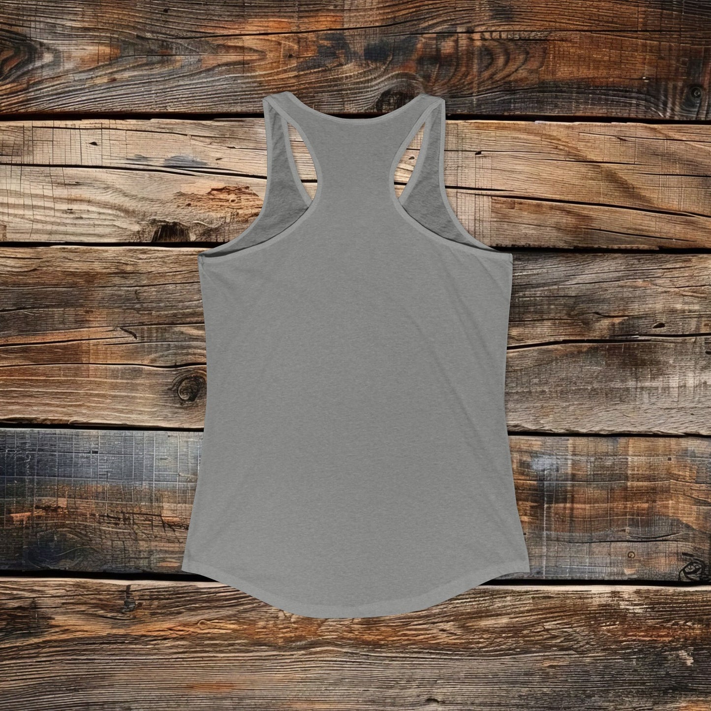 Custom Women's Front Logo Racerback Tank - Next Level Blend (4 colors)