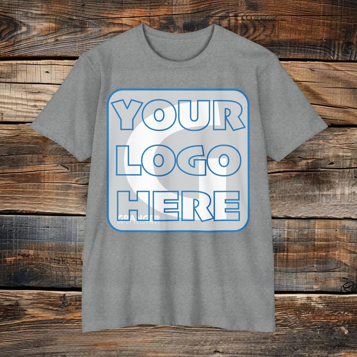 Custom Unisex Front Logo Tee — Next Level CVC Blend (4 colors)