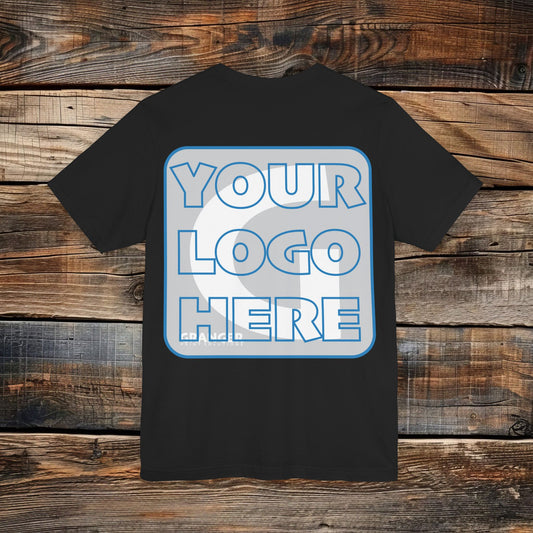 Custom Unisex Back Logo Tee — Bella & Canvas 100% Cotton (10 colors)
