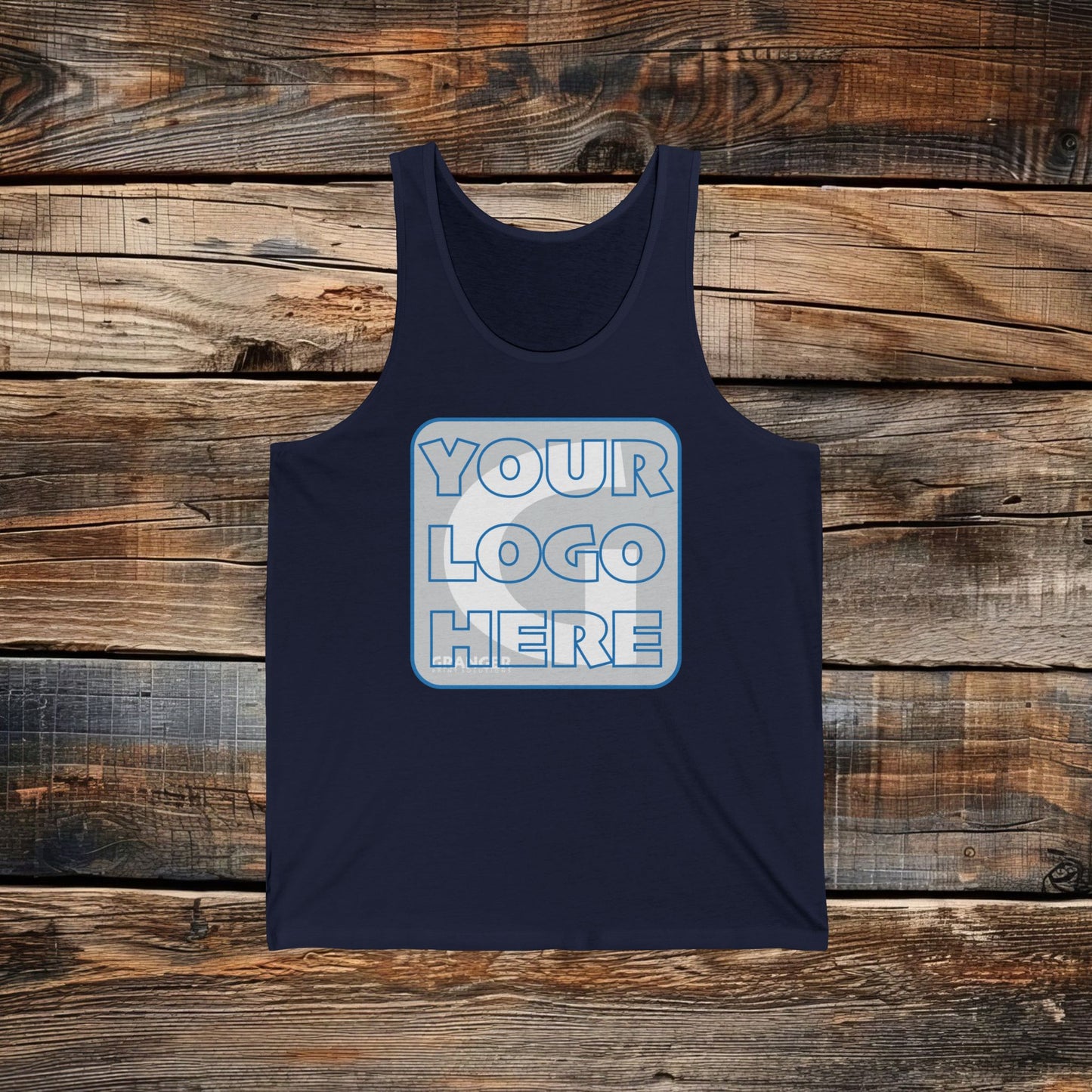 Custom Unisex Front Logo Tank Top — Bella & Canvas 100% Cotton (4 colors)