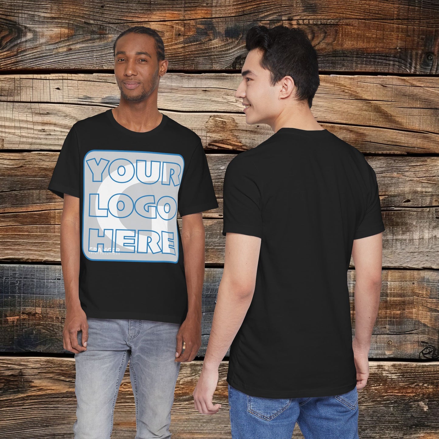 Custom Unisex Front Logo Tee — Bella & Canvas 100% Cotton (10 colors)