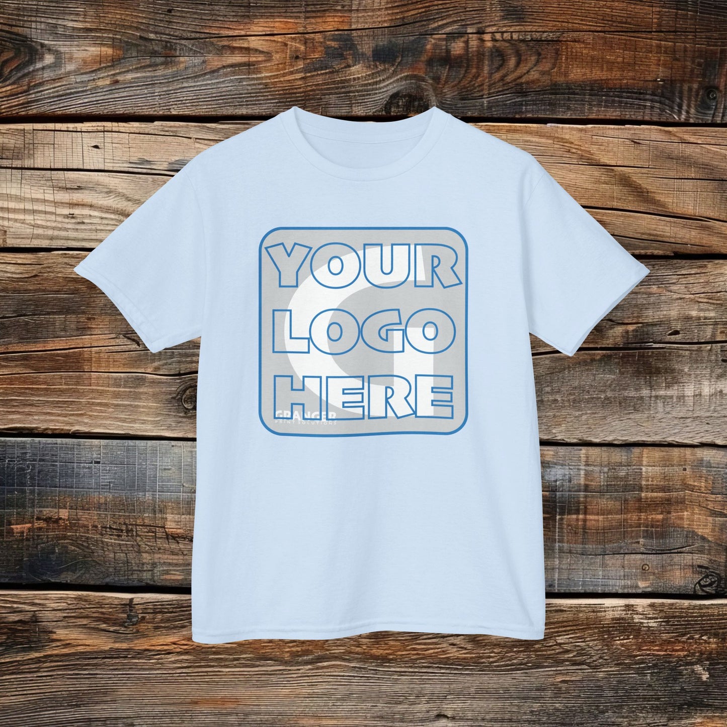 Custom Kid's Front Logo Tee — Gildan 100% Cotton (10 colors)