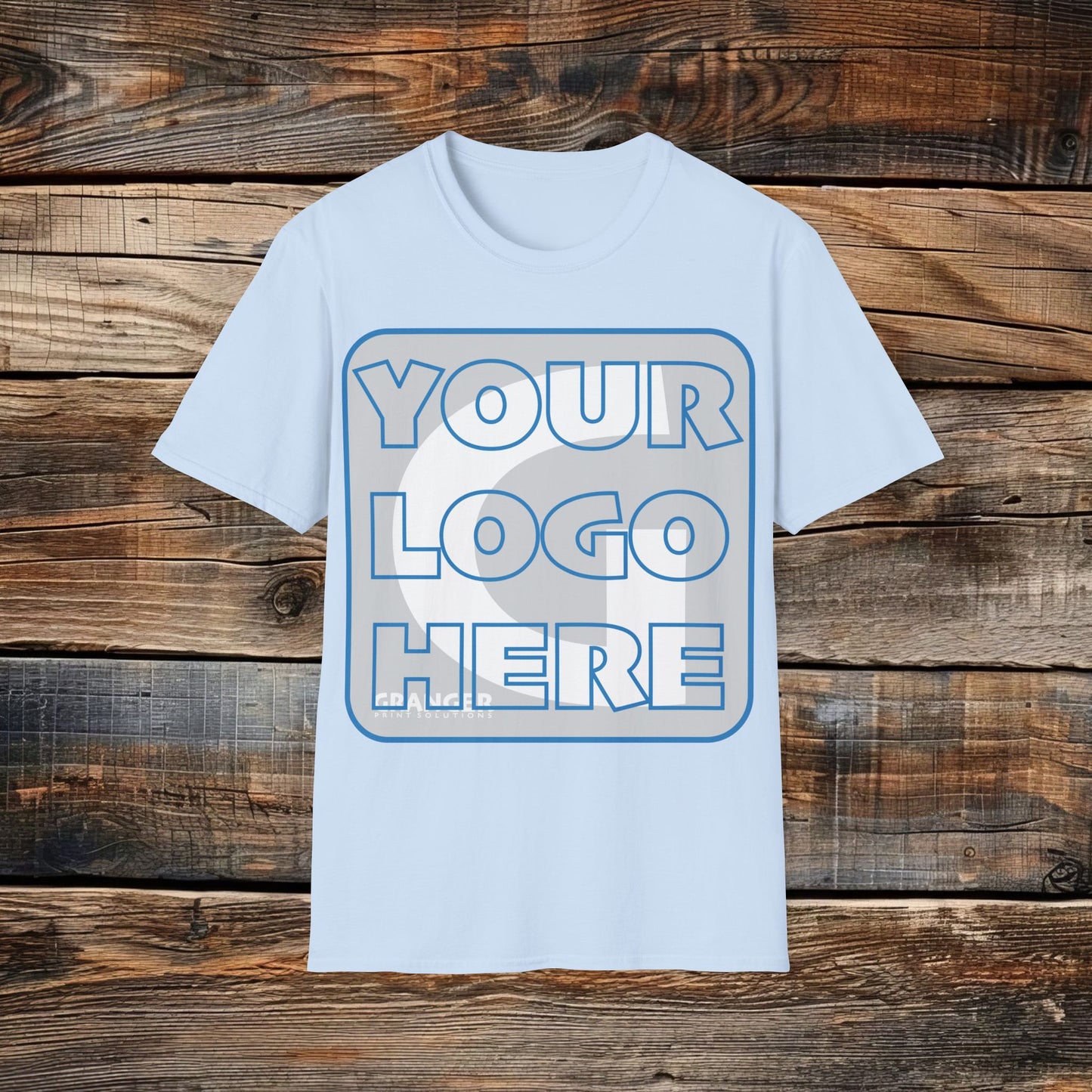 Custom Unisex Front Logo Tee — Gildan 100% Cotton (8 colors)