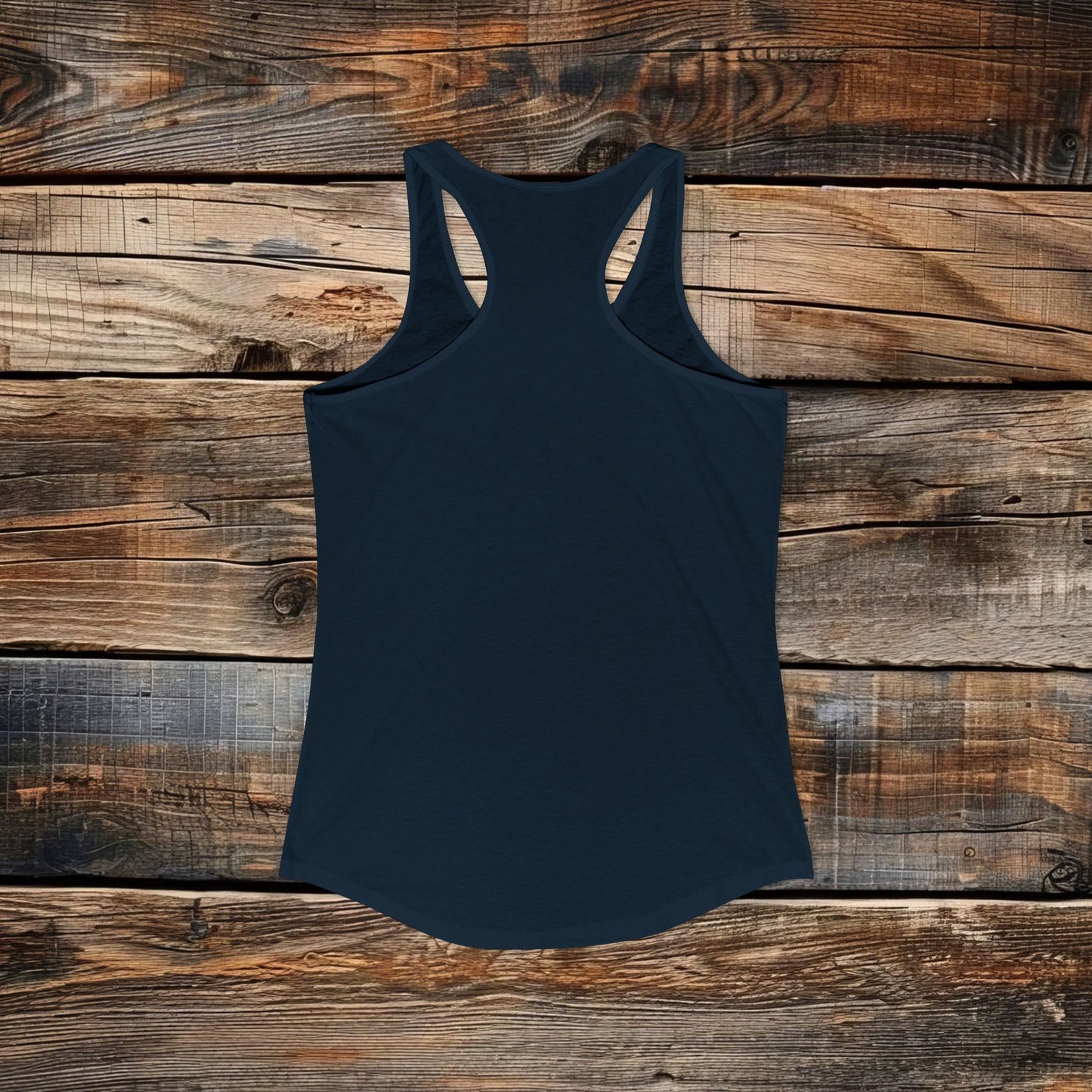 Custom Women's Front Logo Racerback Tank - Next Level Blend (4 colors)