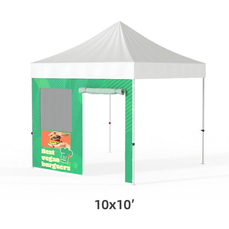 Full Wall with a Door and Mesh Window