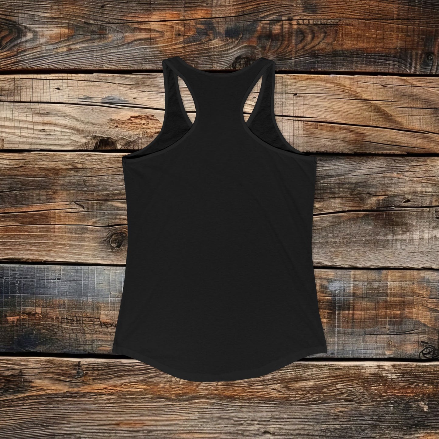 Custom Women's Front Logo Racerback Tank - Next Level Blend (4 colors)
