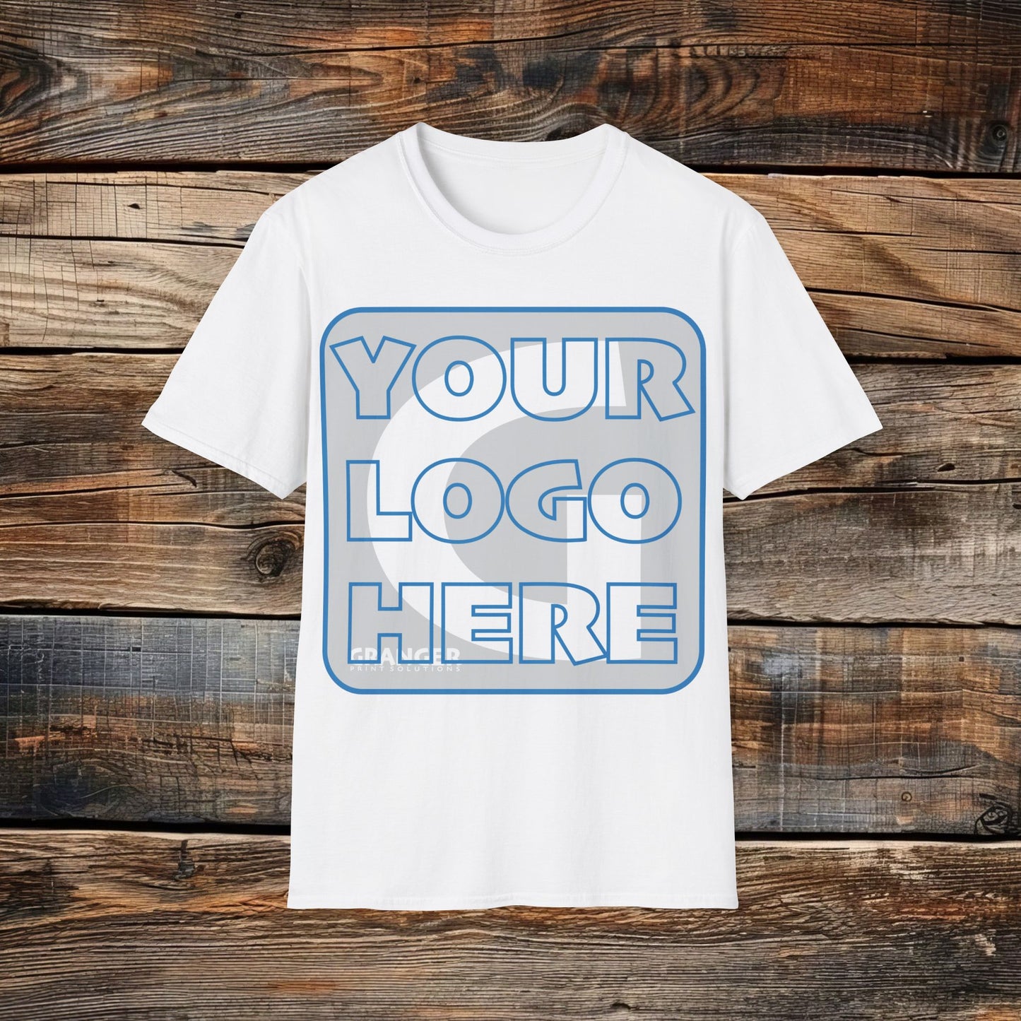 Custom Unisex Front Logo Tee — Gildan 100% Cotton (8 colors)