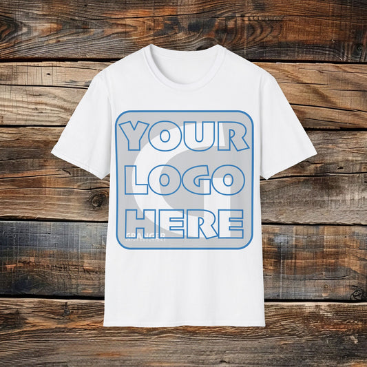 Custom Unisex Front Logo Tee — Gildan 100% Cotton (8 colors)