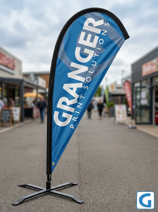 Deluxe Advertising Flag - Teardrop